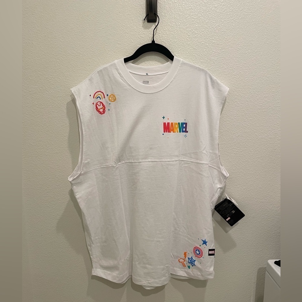 NWT Marvel Sleeveless Spirit Jersey for Adults – Marvel Pride Collection size L